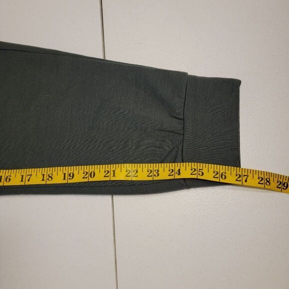 Eddie Bauer Lounge Pants Joggers Women M Olive Green Warm Pull On Stretch - Picture 11 of 11